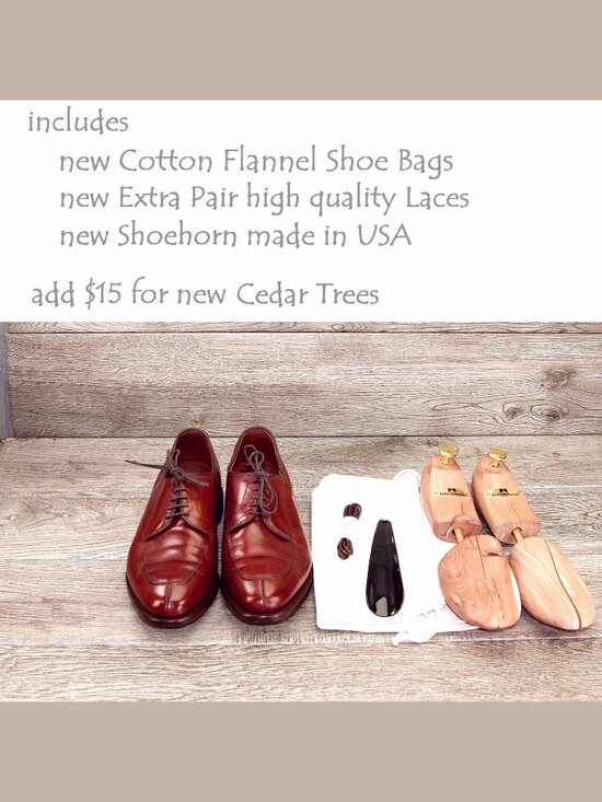 Allen Edmonds DELRAY Split Toe Blucher 9 D Chili * add $15 new Trees main image 7